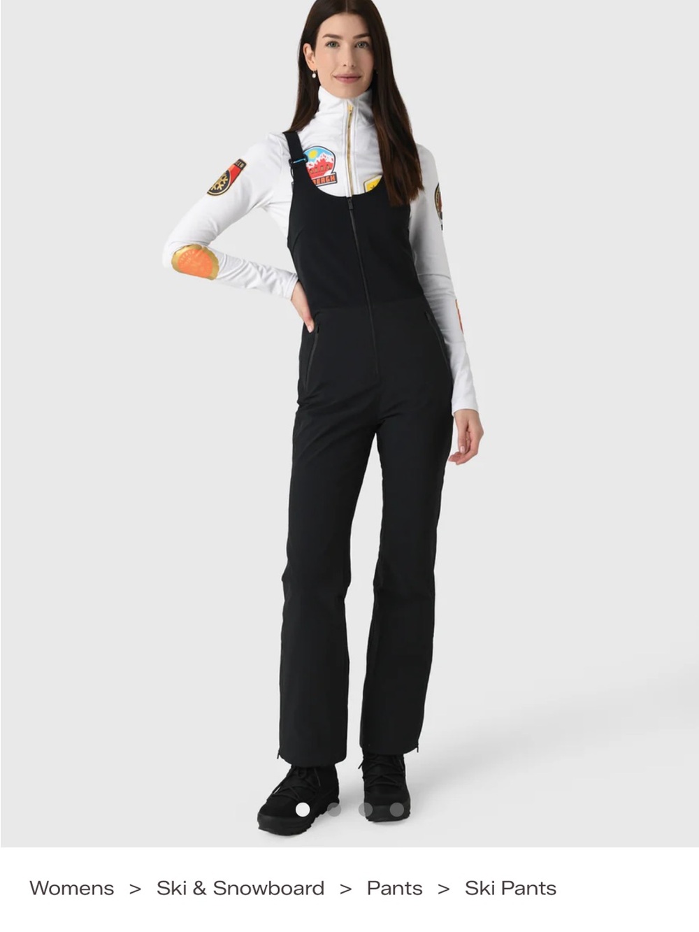 Aztech Mountain Women’s Top to Bottom Black Bib Ski Pants